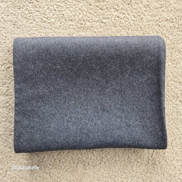 Wool Cashmere Grey Woven Scarf--Possibly Toteme - Picture 12 of 14